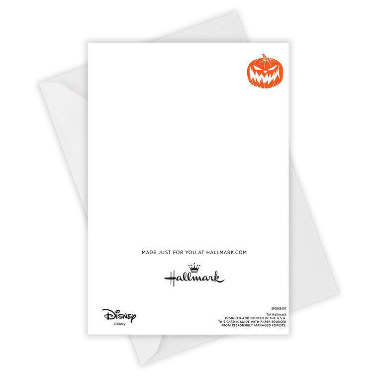 Hallmark Disney Tim Burton's The Nightmare Before Christmas Jack Skellington Custom Halloween Card