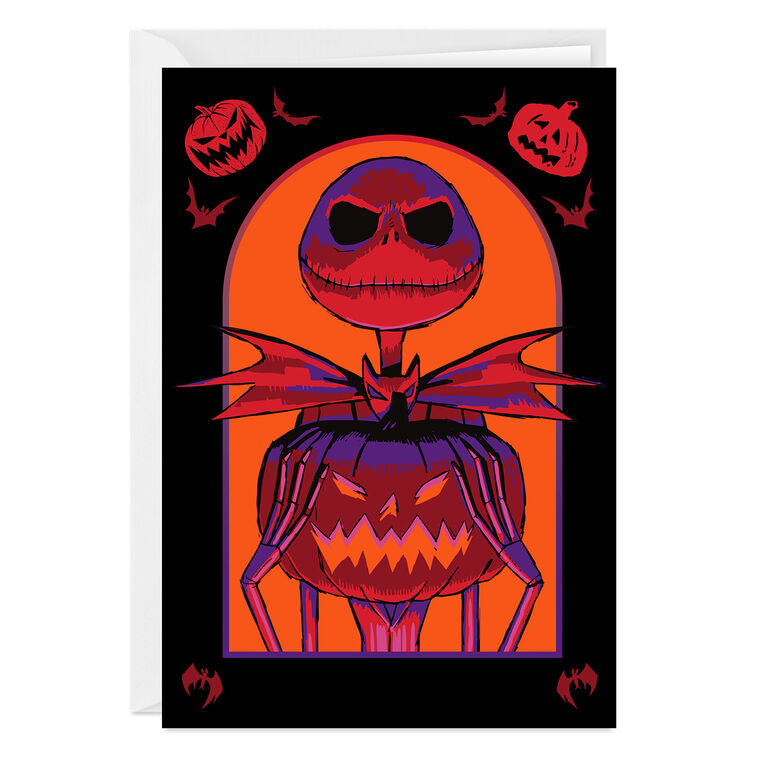 hallmark Disney Tim Burton's The Nightmare Before Christmas Jack Skellington Custom Halloween Card