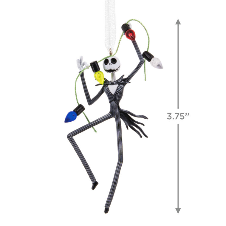 Hallmark Disney Tim Burton's The Nightmare Before Christmas Jack Skellington With Lights Hallmark Ornament