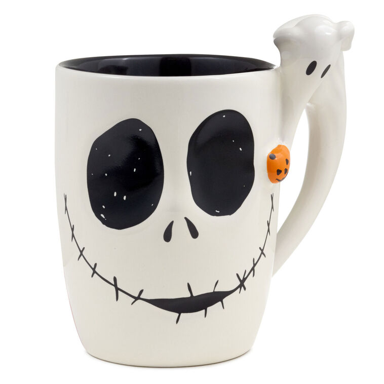 hallmark Disney Tim Burton's The Nightmare Before Christmas Jack and Sally Sculpted Mug 15 oz