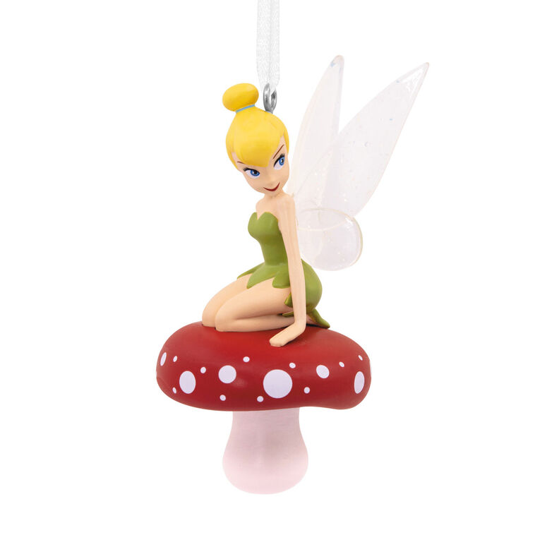 hallmark Disney Tinker Bell on Mushroom Hallmark Ornament