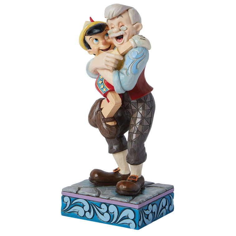 Hallmark Disney Traditions By Jim Shore Geppetto And Pinocchio Hugging Figurine 7"