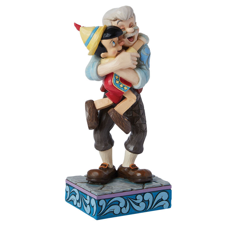 Hallmark Disney Traditions By Jim Shore Geppetto And Pinocchio Hugging Figurine 7"