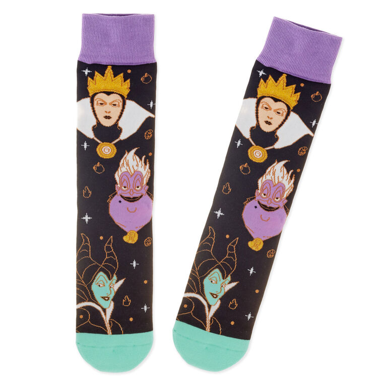 hallmark Disney Villains Fierce and Fabulous Crew Socks