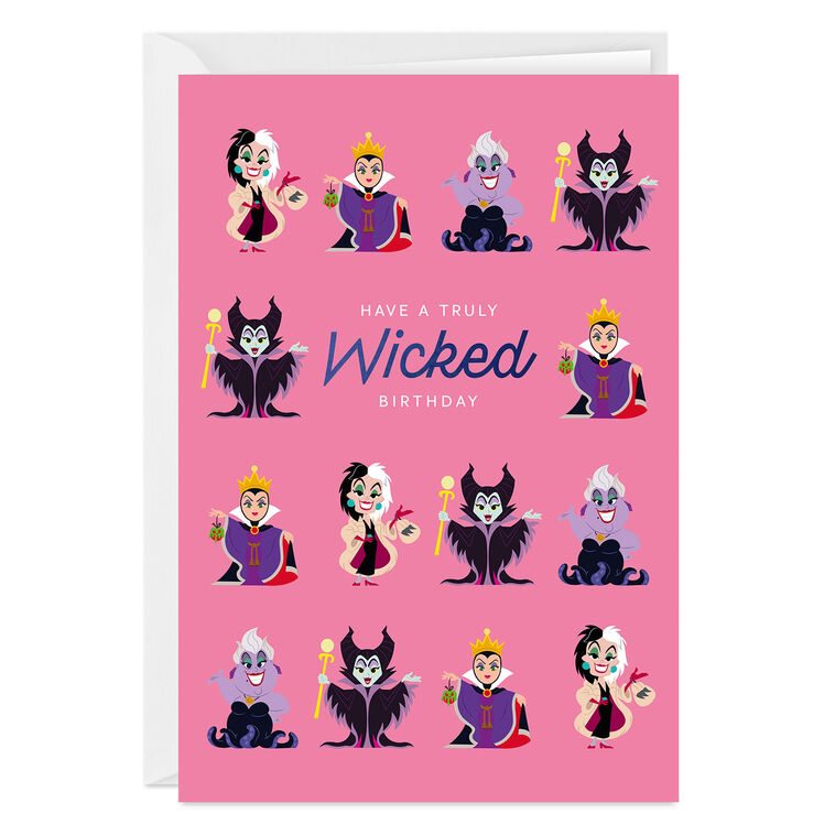 hallmark Disney Villains Up To No Good Custom Birthday Card