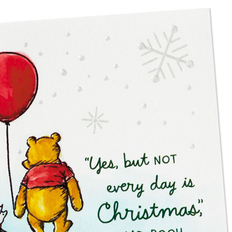 Hallmark Disney Winnie The Pooh And Piglet Christmas Birthday Card