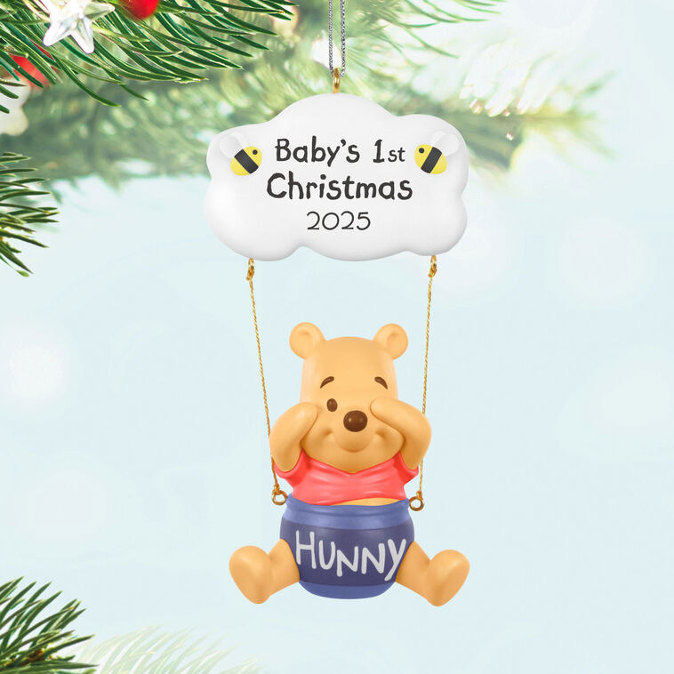 Hallmark Disney Winnie The Pooh Baby's First Christmas 2025 Ornament