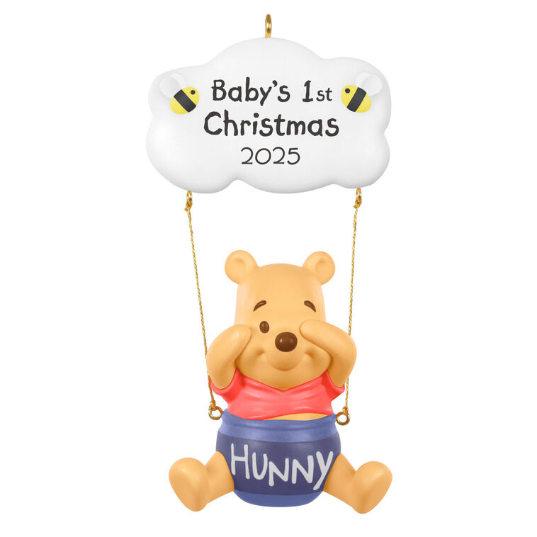 hallmark Disney Winnie the Pooh Baby's First Christmas 2025 Ornament