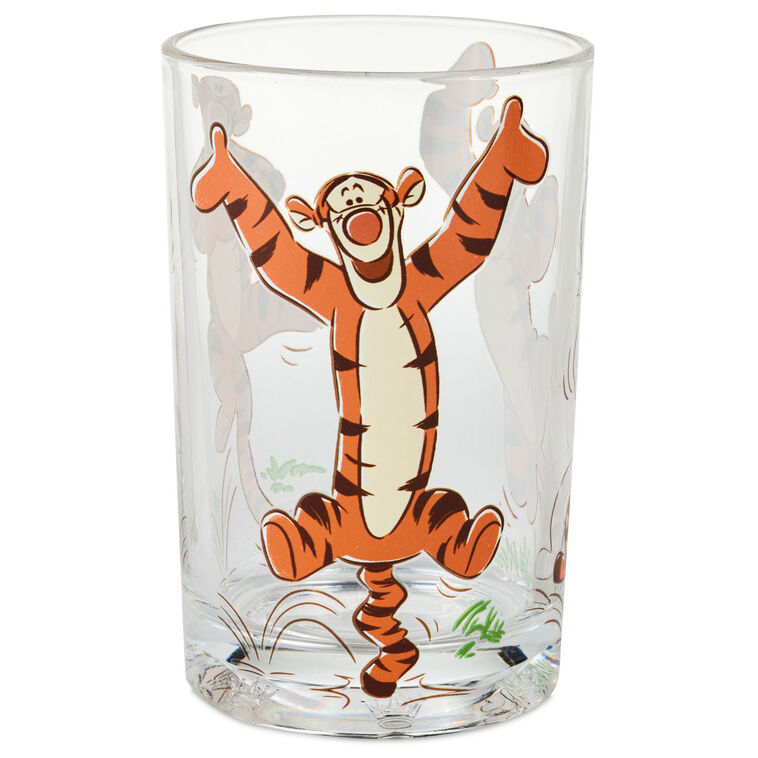 hallmark Disney Winnie the Pooh Bouncing Tigger Collectible Drinking Glass 13.5 oz