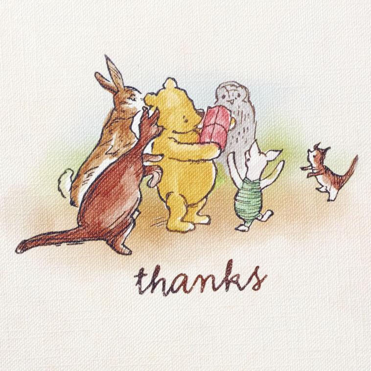 Hallmark Disney Winnie The Pooh Boxed Blank Thank-You Notes Pack Of 10