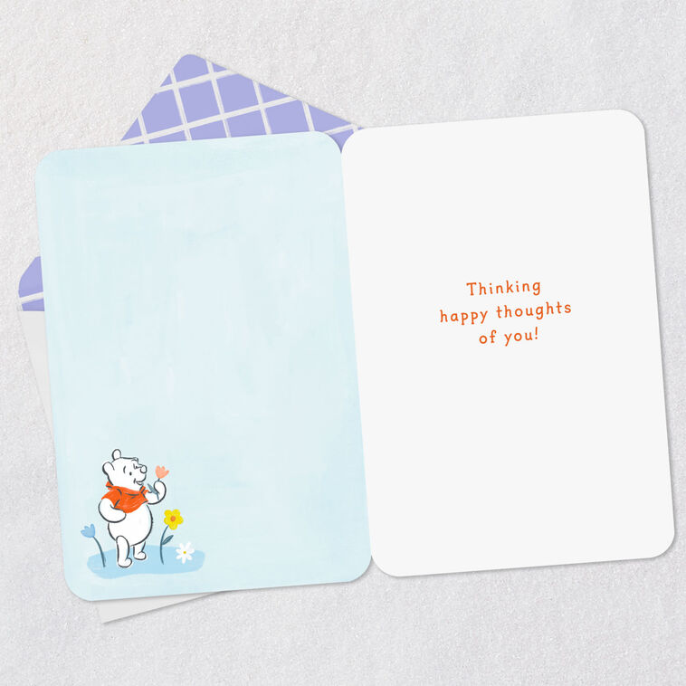 Hallmark Disney Winnie The Pooh Happy Thoughts Thinking Of You Card