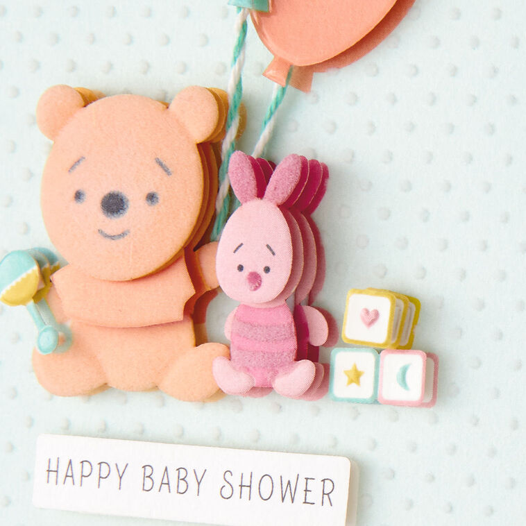 Hallmark Disney Winnie The Pooh Never A Sweeter Thing Baby Shower Card