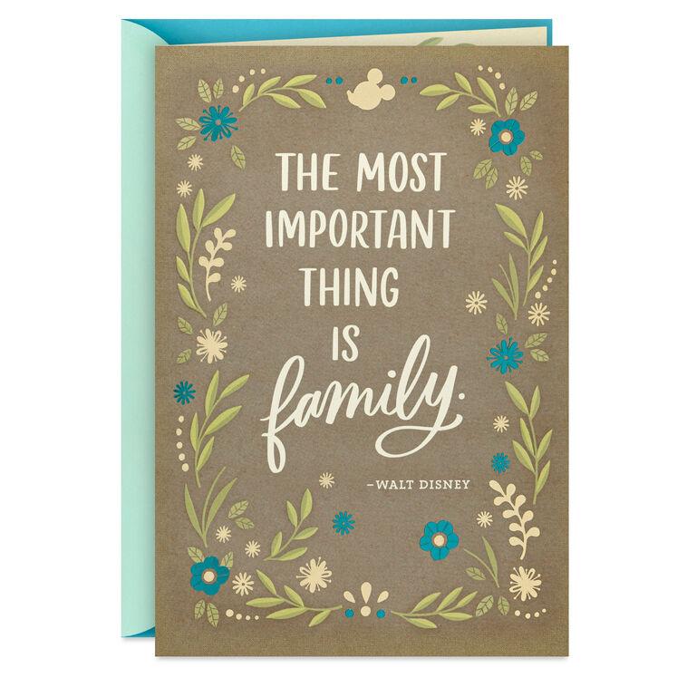 hallmark Disney You've Made This Family Special Anniversary Card for Parents