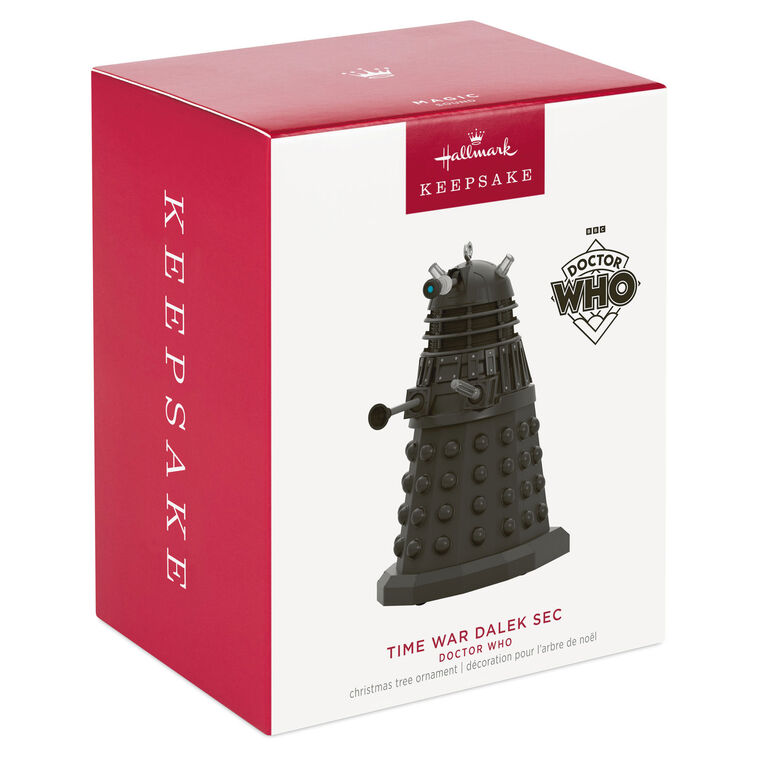Hallmark Doctor Who Time War Dalek Sec Ornament With Sound