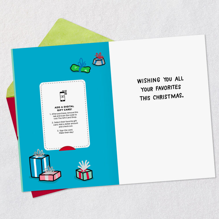 Hallmark Dog Opening Presents Gift Card Greeting Funny Christmas Card