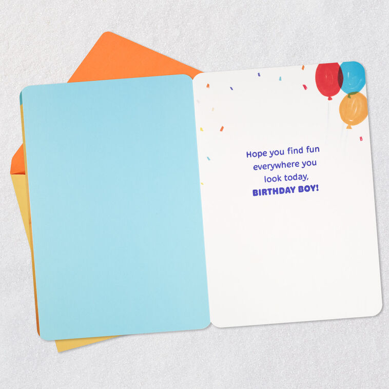 Hallmark Dog With Balloons 3rd Birthday Card For Boys