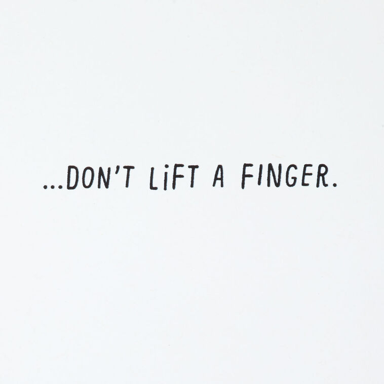 Hallmark Don't Lift A Finger Dinosaur At Gym Funny Birthday Card