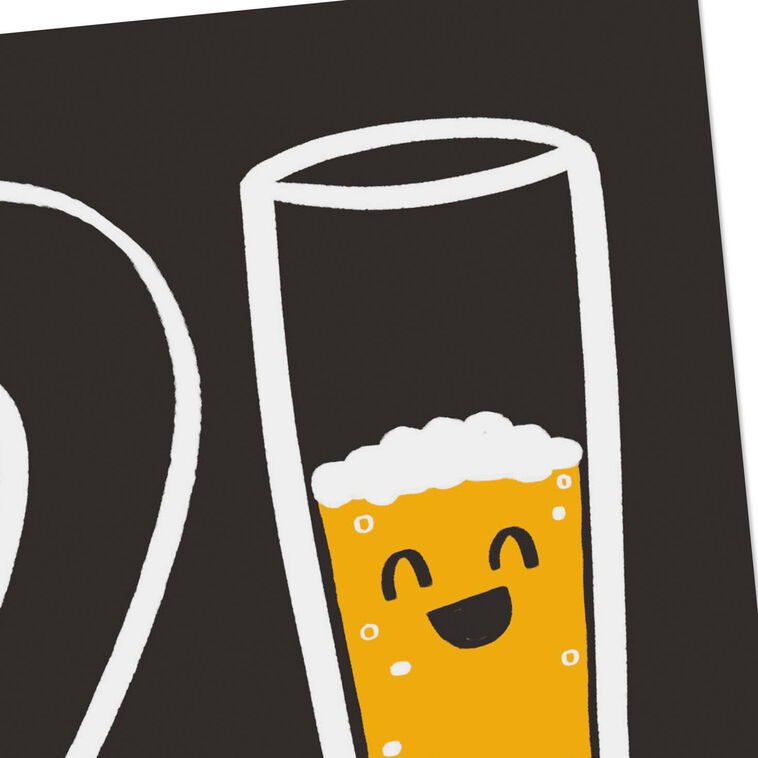 Hallmark Don't Settle For Half-Glassed Funny 21st Birthday Card