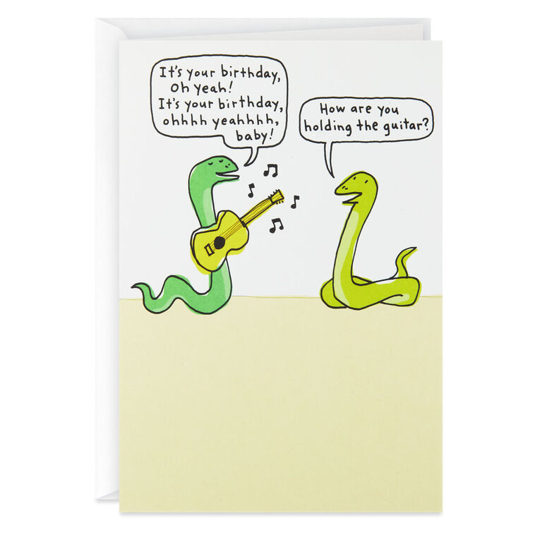 hallmark Don't Think Just Celebrate Funny Birthday Card