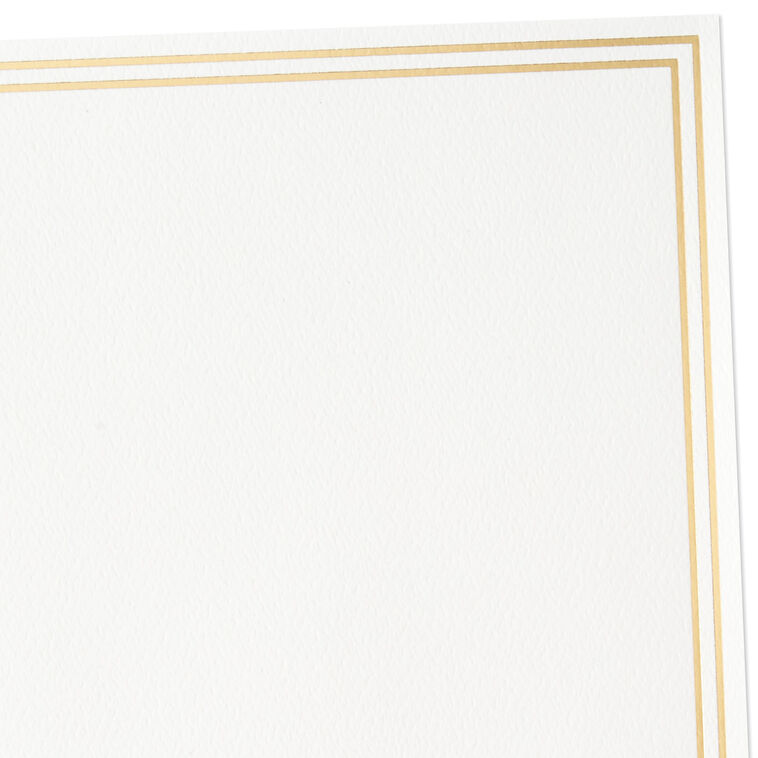Hallmark Double Gold Border Stationery Set Box Of 20