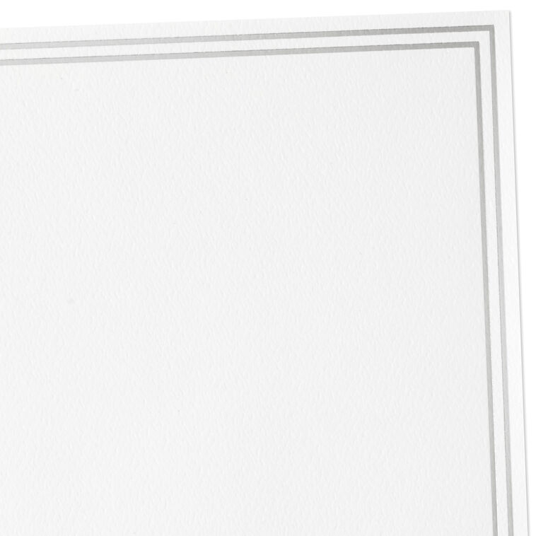 Hallmark Double Silver Border Stationery Set Box Of 20