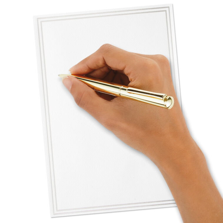 Hallmark Double Silver Border Stationery Set Box Of 20