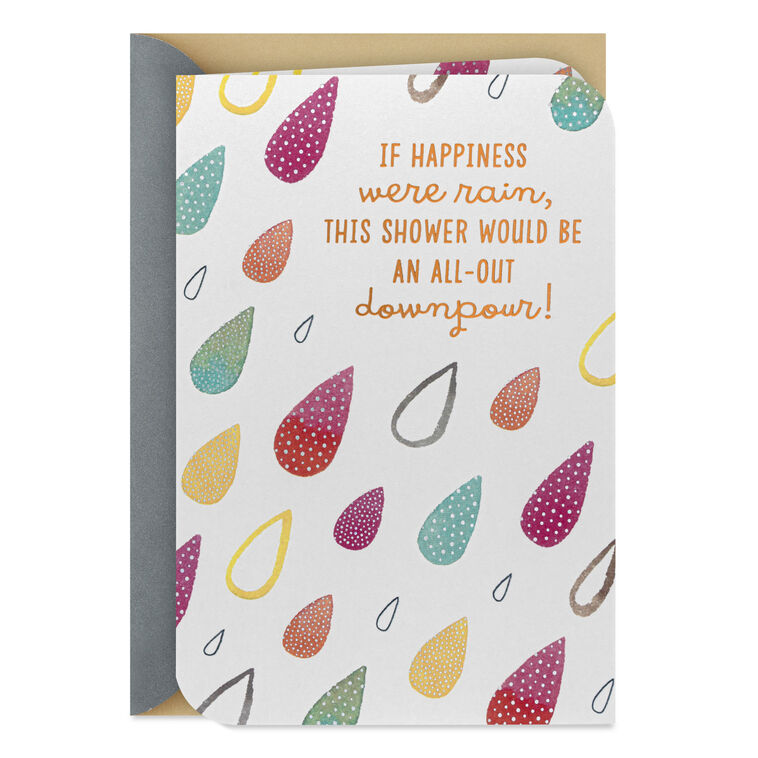 hallmark Downpour of Love and Good Wishes Wedding Shower Card