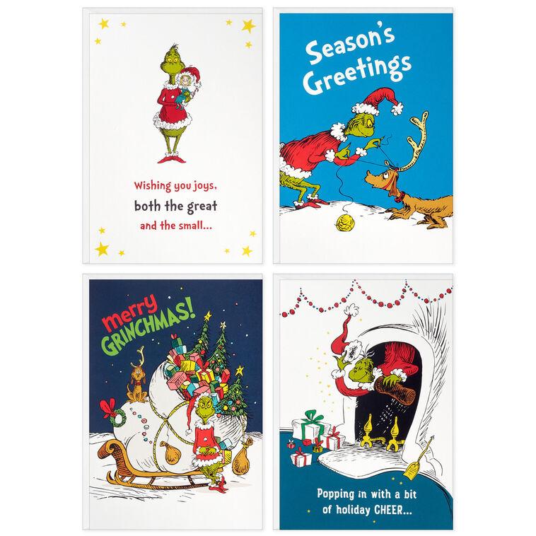 Hallmark Dr. Seuss Grinch Assorted Boxed Christmas Cards Pack Of 24