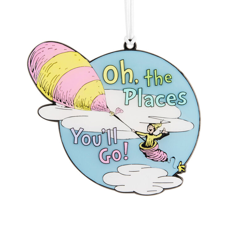 hallmark Dr. Seuss Oh the Places You'll Go Metal Hallmark Ornament