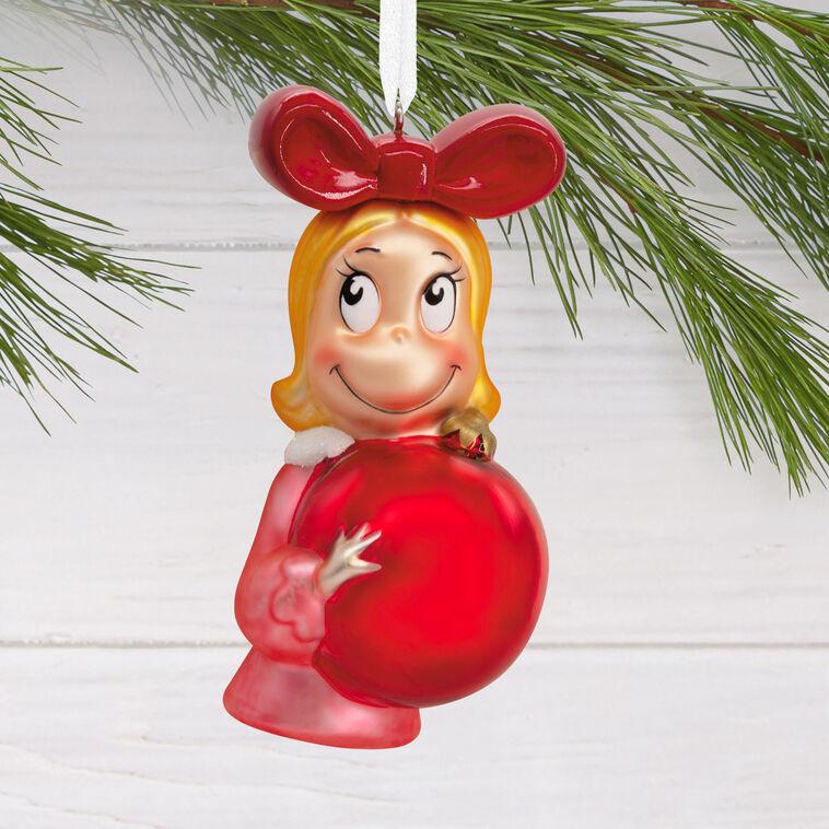 Hallmark Dr. Seuss's How The Grinch Stole Christmas ™ Cindy-Lou Who With Ornament Blown Glass Hallmark Ornament