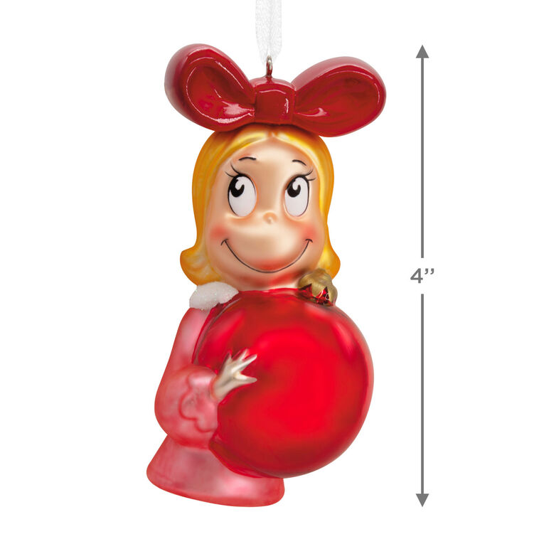 Hallmark Dr. Seuss's How The Grinch Stole Christmas ™ Cindy-Lou Who With Ornament Blown Glass Hallmark Ornament