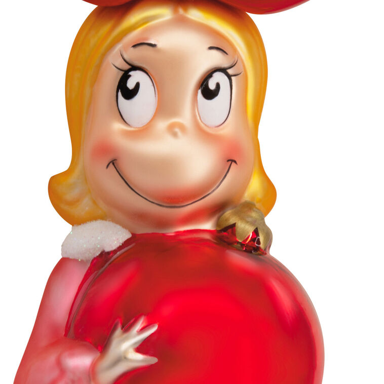 Hallmark Dr. Seuss's How The Grinch Stole Christmas ™ Cindy-Lou Who With Ornament Blown Glass Hallmark Ornament