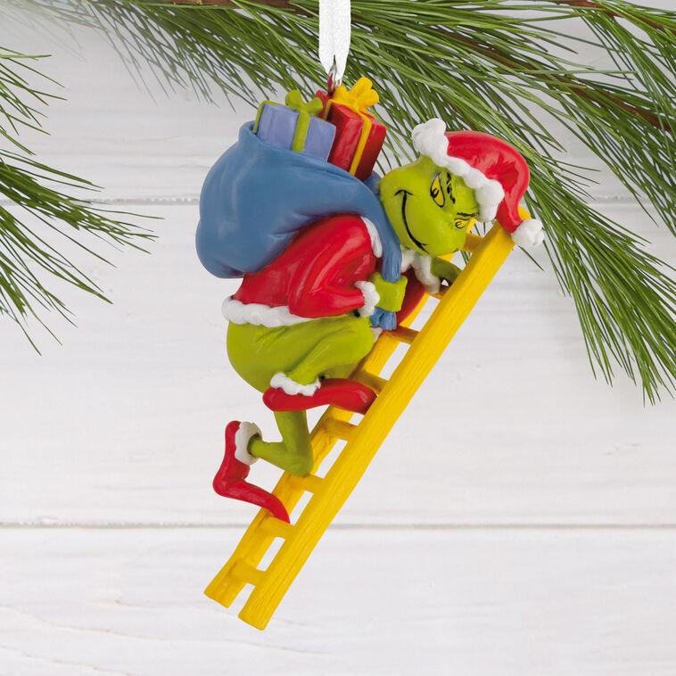 Hallmark Dr. Seuss's How The Grinch Stole Christmas ™ Grinch On Ladder Hallmark Ornament