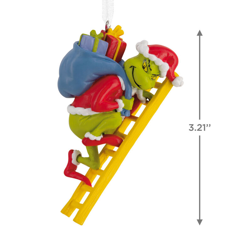 Hallmark Dr. Seuss's How The Grinch Stole Christmas ™ Grinch On Ladder Hallmark Ornament