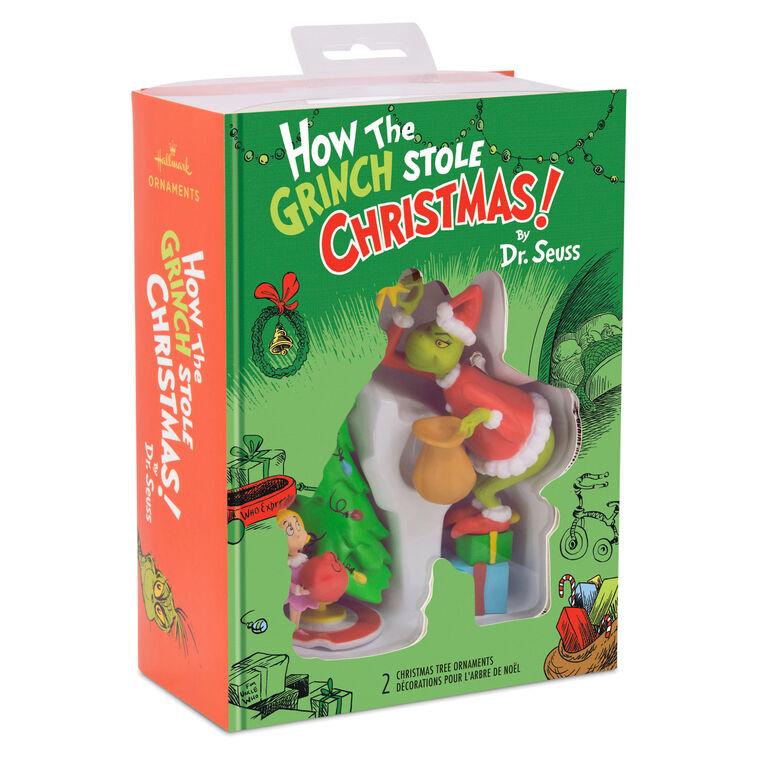 Hallmark Dr. Seuss's How The Grinch Stole Christmas ™ Grinch And Cindy-Lou Who Hallmark Ornaments Set Of 2