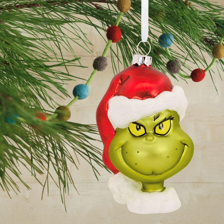 Hallmark Dr. Seuss's How The Grinch Stole Christmas ™ Grinch Blown Glass Hallmark Ornament