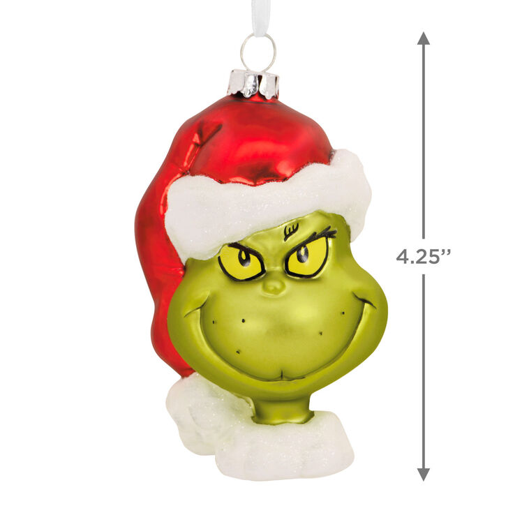 Hallmark Dr. Seuss's How The Grinch Stole Christmas ™ Grinch Blown Glass Hallmark Ornament