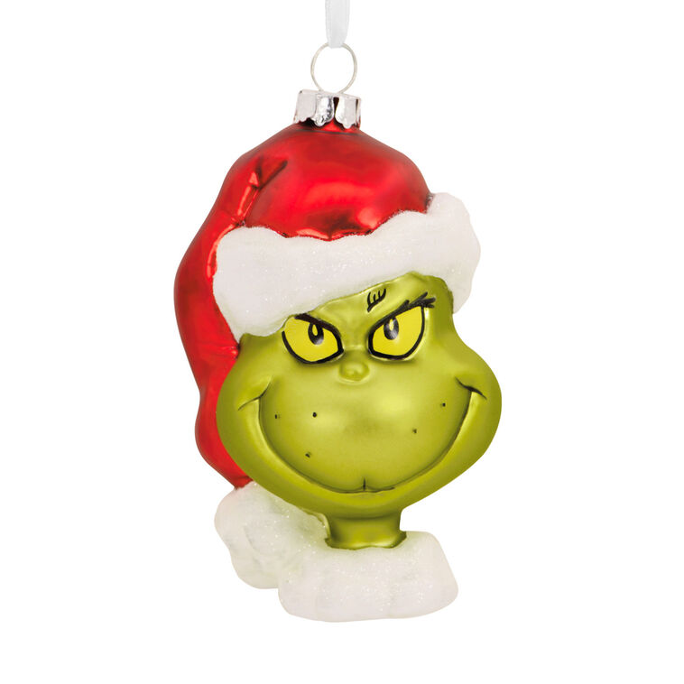 hallmark Dr. Seuss's How the Grinch Stole Christmas ™ Grinch Blown Glass Hallmark Ornament