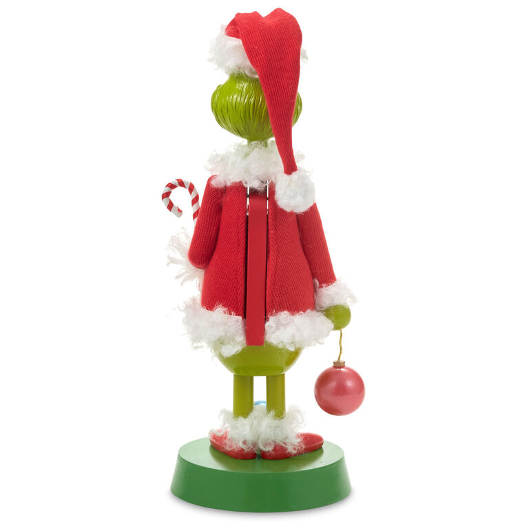 Hallmark Dr. Seuss's How The Grinch Stole Christmas ™ Grinch In Santa Suit Nutcracker Figurine 12"