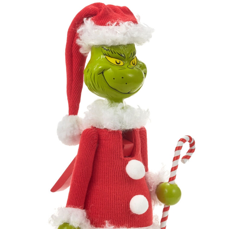 Hallmark Dr. Seuss's How The Grinch Stole Christmas ™ Grinch In Santa Suit Nutcracker Figurine 12"