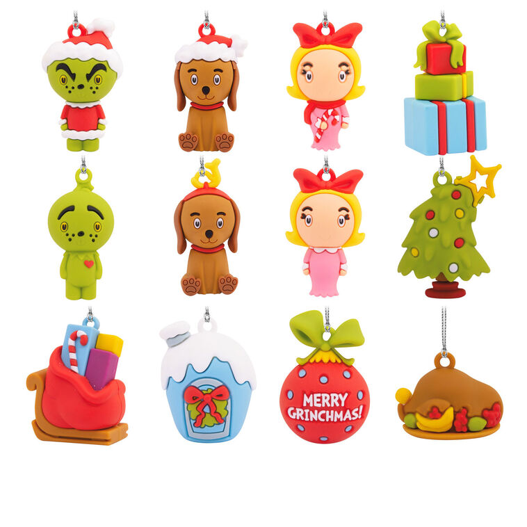 Hallmark Dr. Seuss's How The Grinch Stole Christmas ™ Hallmark Countdown Calendar Paper Tree Set With 12 Mini Ornaments