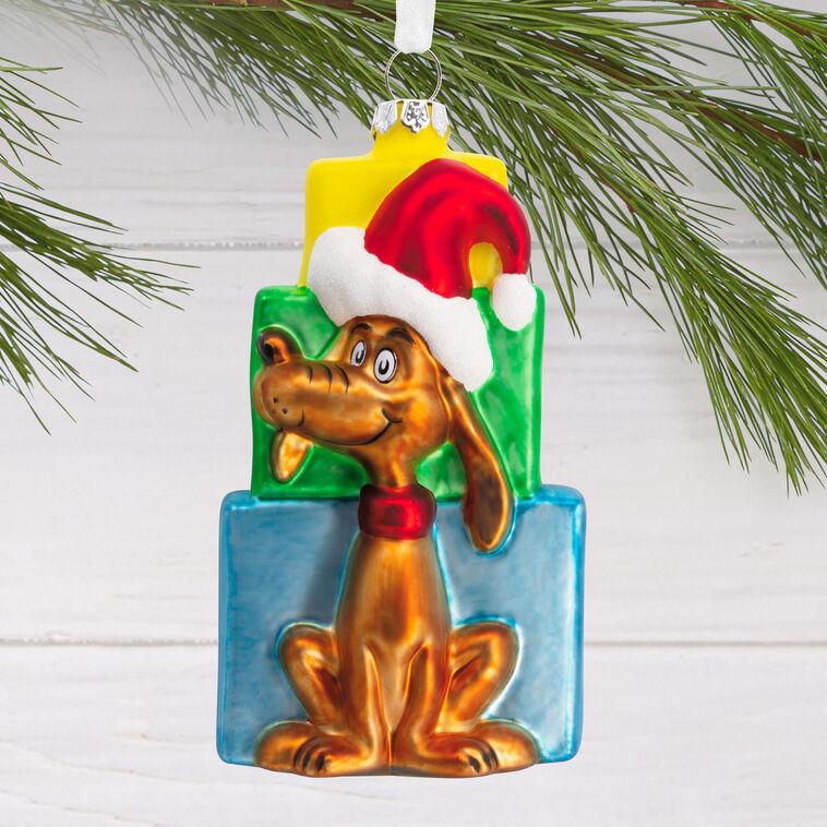 Hallmark Dr. Seuss's How The Grinch Stole Christmas ™ Max With Presents Blown Glass Hallmark Ornament