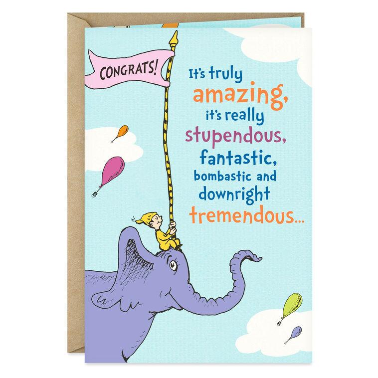 hallmark Dr. Seuss™ Elephant Parade Congratulations Card