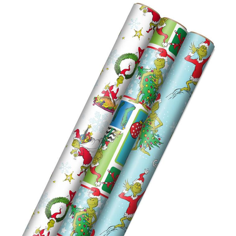 hallmark Dr. Seuss™ Grinch 3-Pack Christmas Wrapping Paper Assortment 105 sq. ft