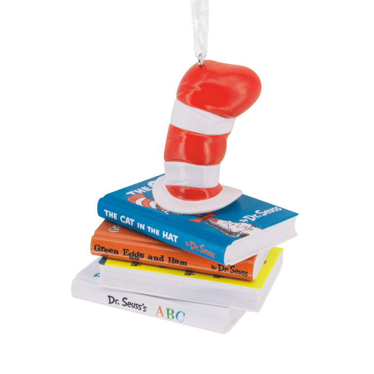 hallmark Dr. Seuss™ Hat on Books Hallmark Ornament