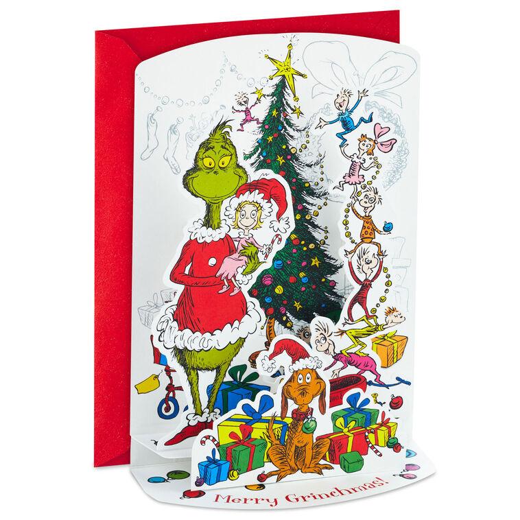 hallmark Dr. Seuss™ How the Grinch Stole Christmas 3D Pop-Up Boxed Christmas Cards Pack of 8