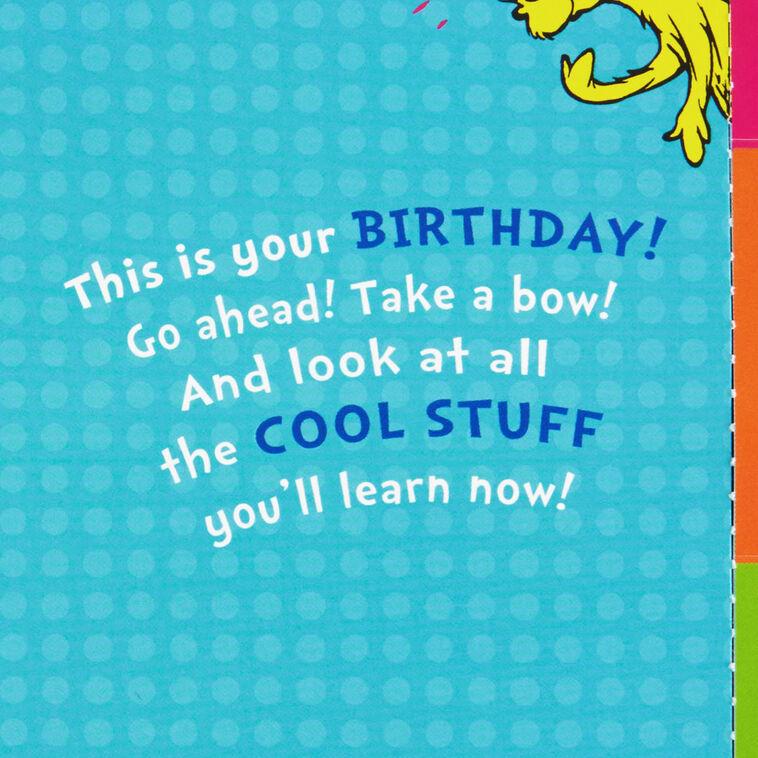 Hallmark Dr. Seuss™ No One You-er Than You Birthday Card For Granddaughter With Alphabet Flash Cards
