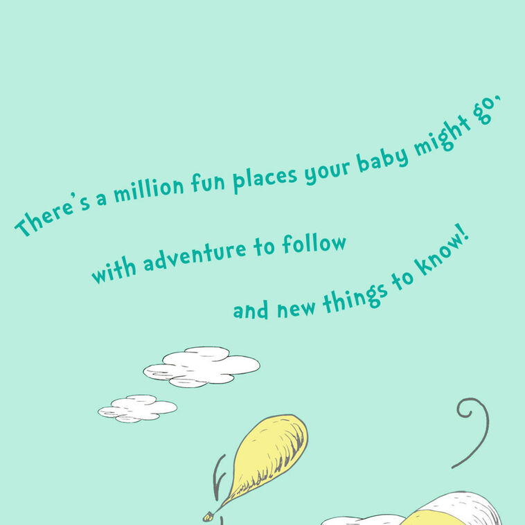 Hallmark Dr. Seuss™ Oh The Places They'll Go New Baby Card