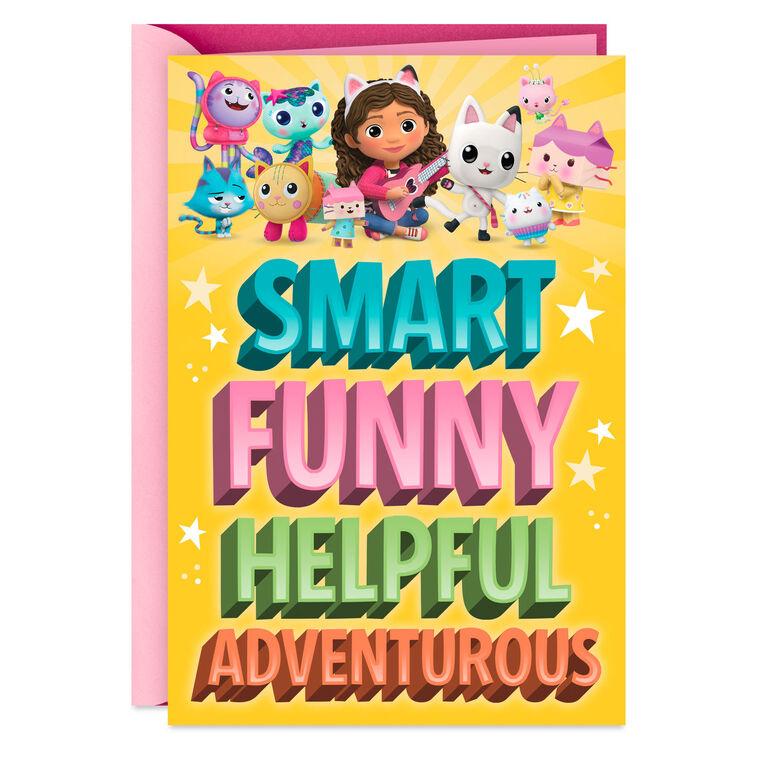hallmark DreamWorks Animation Gabby's Dollhouse You're Totally Cat-tastic Birthday Card for Kids
