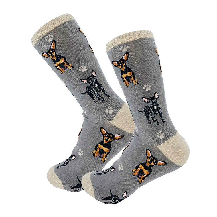 hallmark E&S Pets Black Chihuahua Novelty Crew Socks